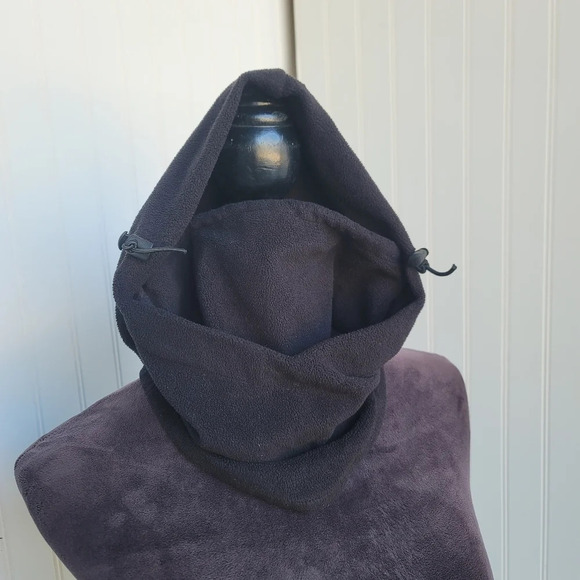 Tek Gear 4-in-1 HeatTek Microfleece Hood Hat/Black REG $18 - Picture 4 of 7